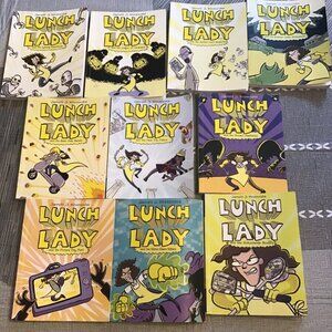 Lot of #1-10 Lunch Lady Graphic Novels--Nice shape--Homeschool Reading